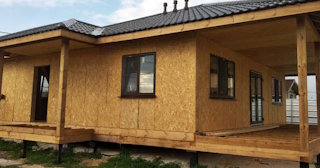 Одноэтажный дом из панелей под ключ в Новотроицке - Строй-Нвт от 136266 рублей
